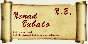 Nenad Bubalo vizit kartica